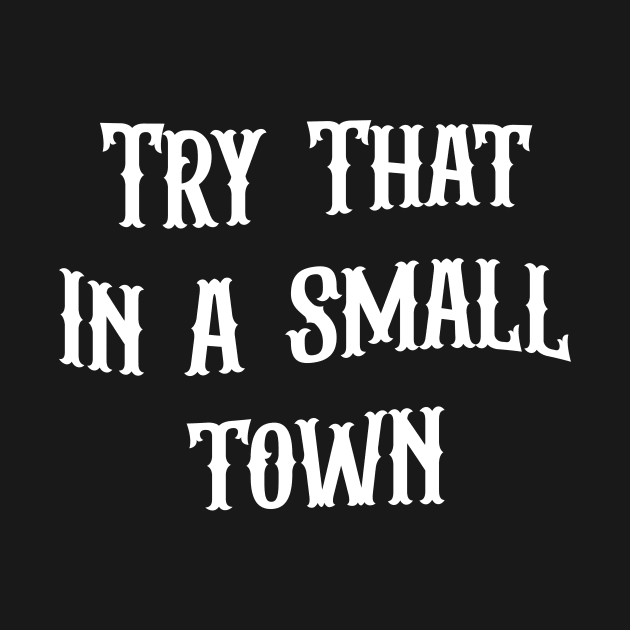 Try That In A Small Town by AnKa Art