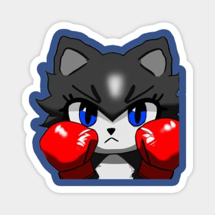 BOXING BLACK CAT Magnet