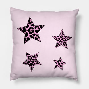 Cheetah stars sticker pack Pillow