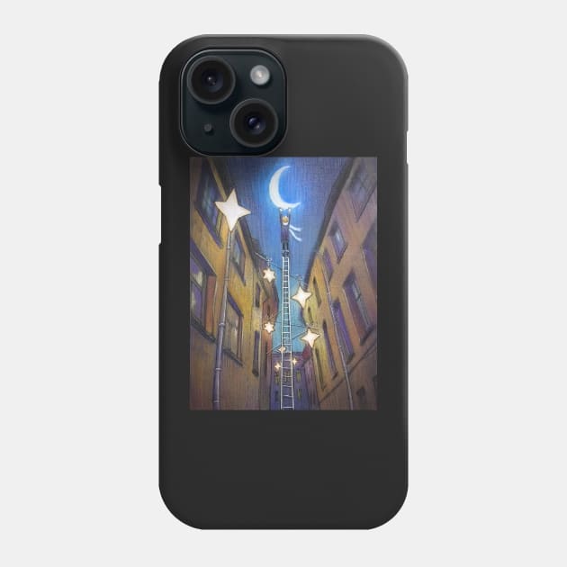 Riga Street of Stars Phone Case by illustore