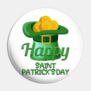 Happy St Patricks Day Pin