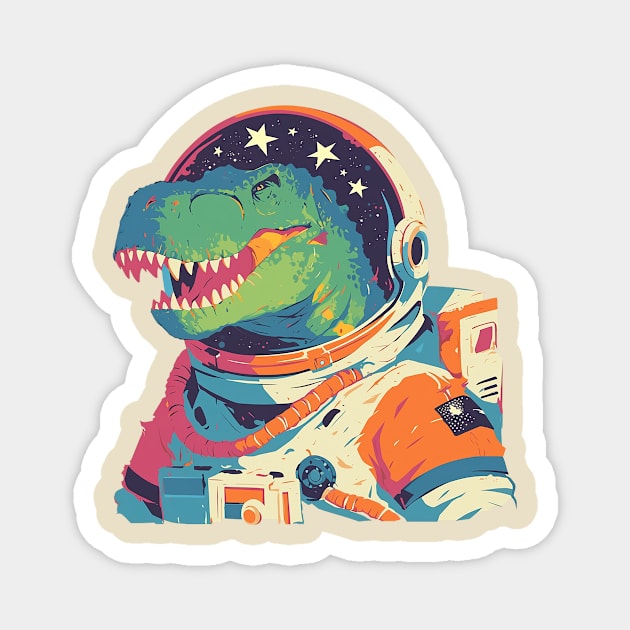 space dino Magnet by dubcarnage