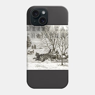 Merry cat Christmas Phone Case