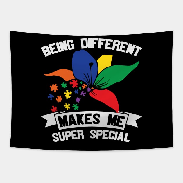 Being Different Makes ME Very Special - Autism Tapestry by busines_night