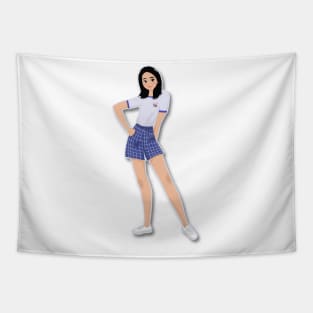 Beautiful woman design character Tapestry