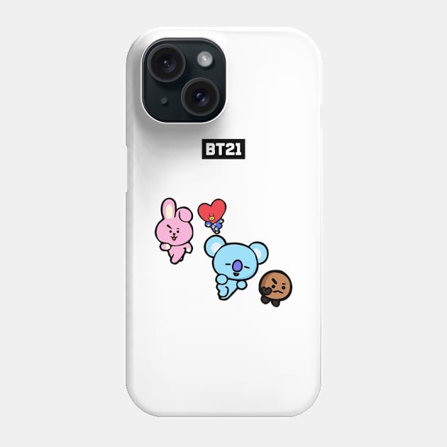 bt21 bts exclusive design 11 Phone Case by Typography Dose