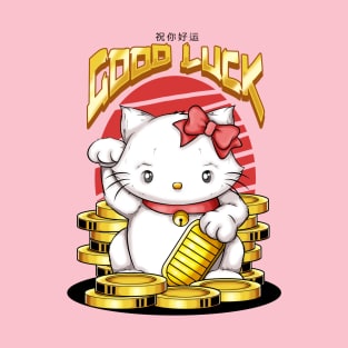 lucky cat good luck T-Shirt