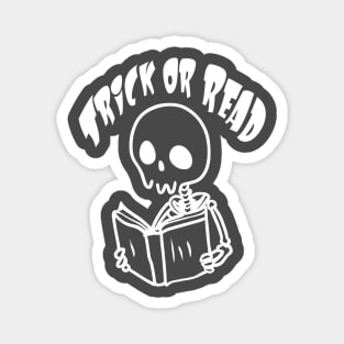 Trick or Read Skeleton Magnet