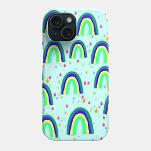 Raindrops and Rainbows Phone Case