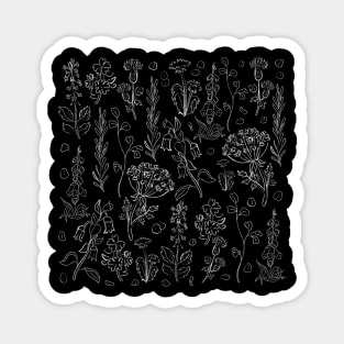 Witchy Botanicals Pattern Magnet