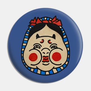 Traditional Tattoo Japanese face kuniyoshi head Pin