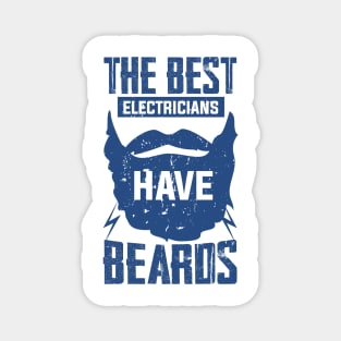 jobs The Best Electricians Have Beards beard lover owner Magnet
