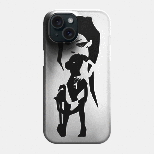 Rakshasa minimal silhouette white Phone Case