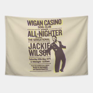 jackie wilson wigan casino graphic Tapestry