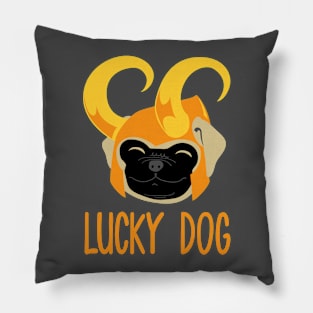 Lucky dog Pillow