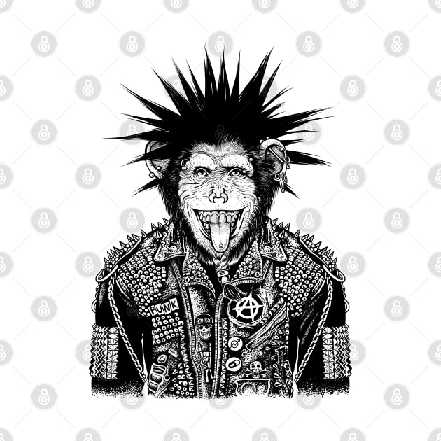 Punk monkey by albertocubatas