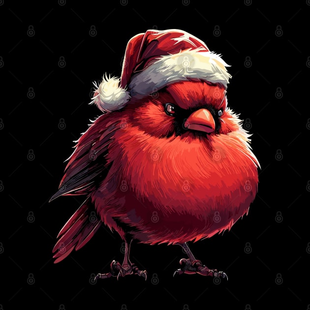 Christmas Northern Cardinal by TomFrontierArt