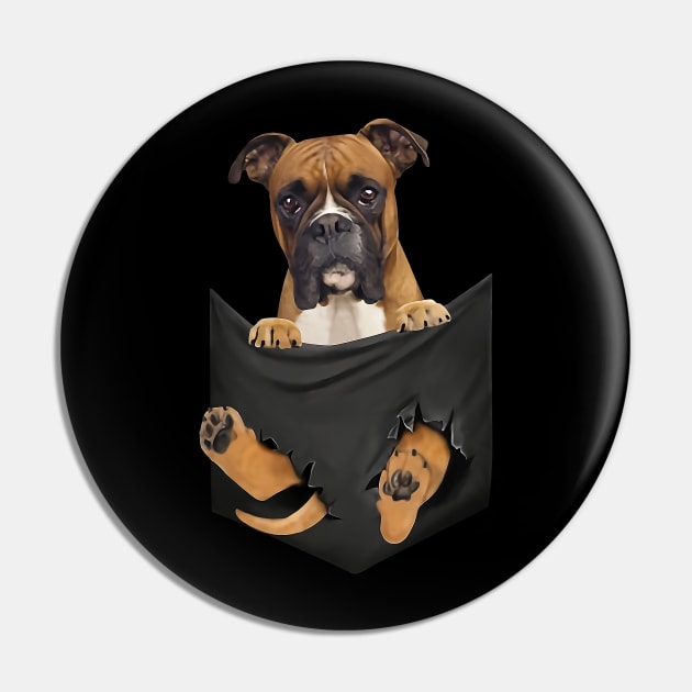 Boxer dog with love Pin by designathome