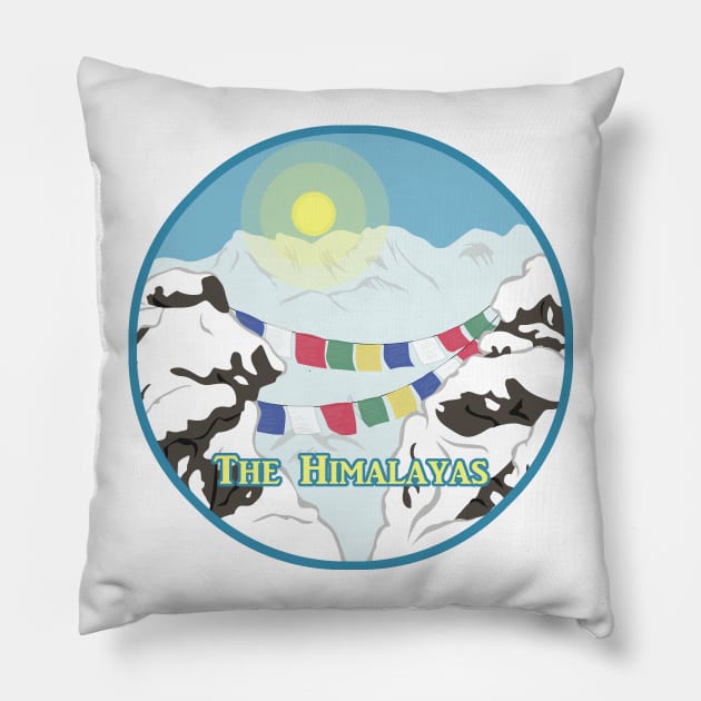 The Himalayas Pillow by SakuraDragon