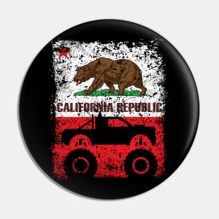 Monster Truck 4X4 California Pin