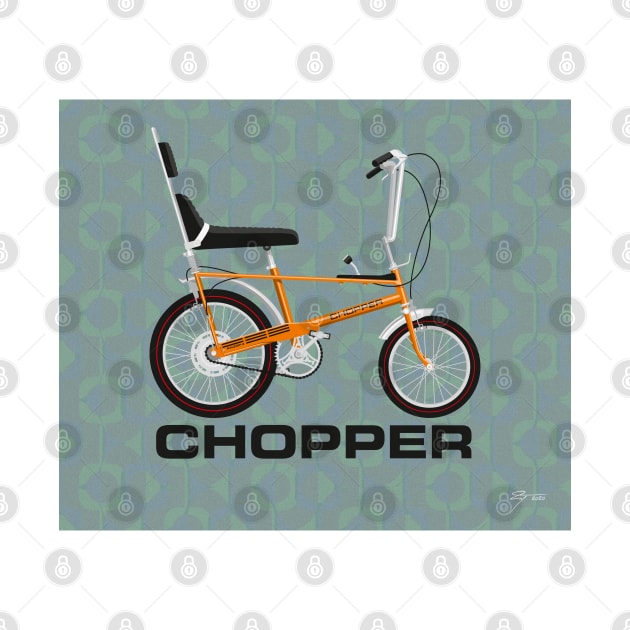 Raleigh Chopper MK1, Pumpkin Orange by Tunstall