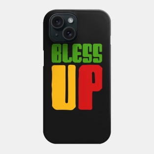 Bless Up, Jamaica, Rasta Colors Phone Case