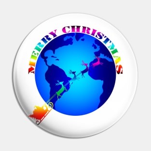 Merry Christmas colored Pin