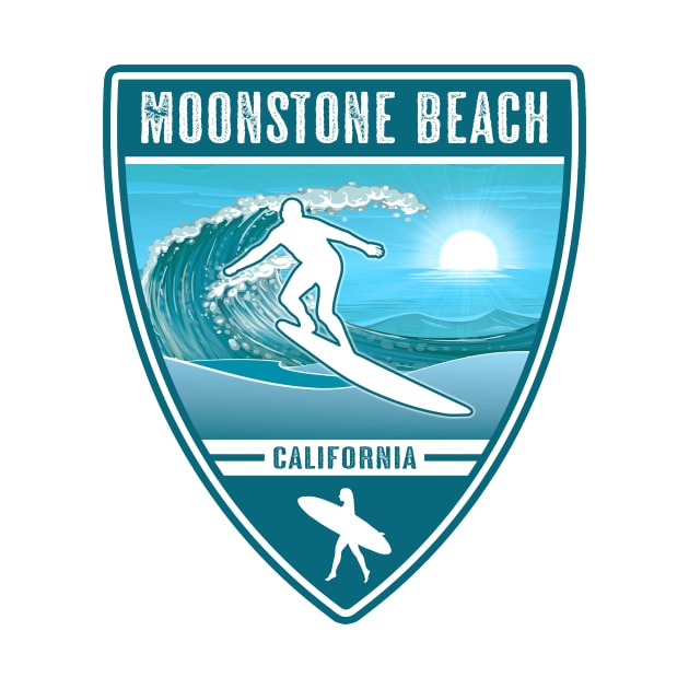 Surf Moonstone Beach California by Jared S Davies