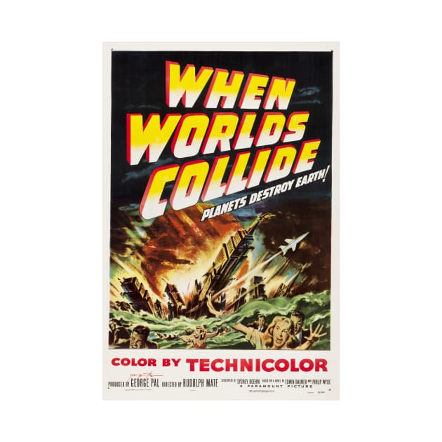 When Worlds Collide 1951 Retro Sci Fi Film Classic Movie by vintageposters