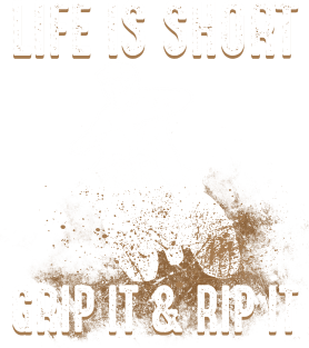Life Is Short Grip It & Rip It - Motorbike Dirt Bike Magnet