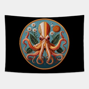 Botanical Octo Embroidered Patch Tapestry