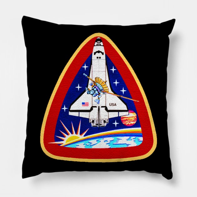 Black Panther Art - NASA Space Badge 27 Pillow by The Black Panther