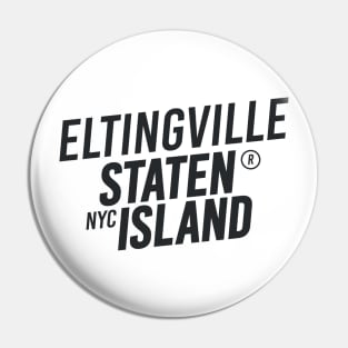 Eltingville, Staten Island - Modern Cursive Minimal Design - New York Pin