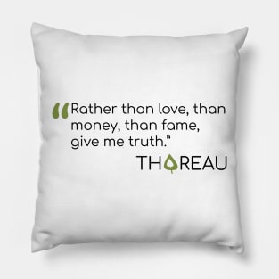 Thoreau Quote Pillow