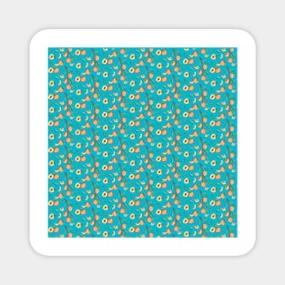 Peaches Pattern Magnet