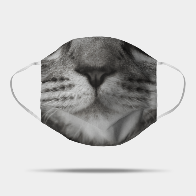 cat mouth nose face mask - Cat Mask - Mask | TeePublic