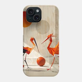 Animals geometry and minimalism: Flamingo Bird Phone Case