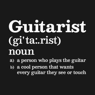 Guitarist Humorous Definition, Guitar Player Gift, Funny T-Shirt