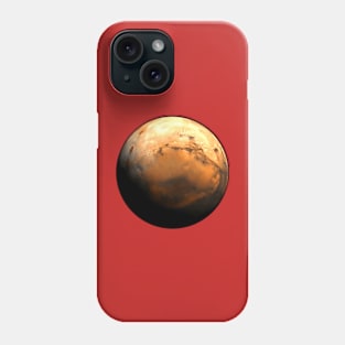 Mars Globe Rendering (based on real photo) Phone Case