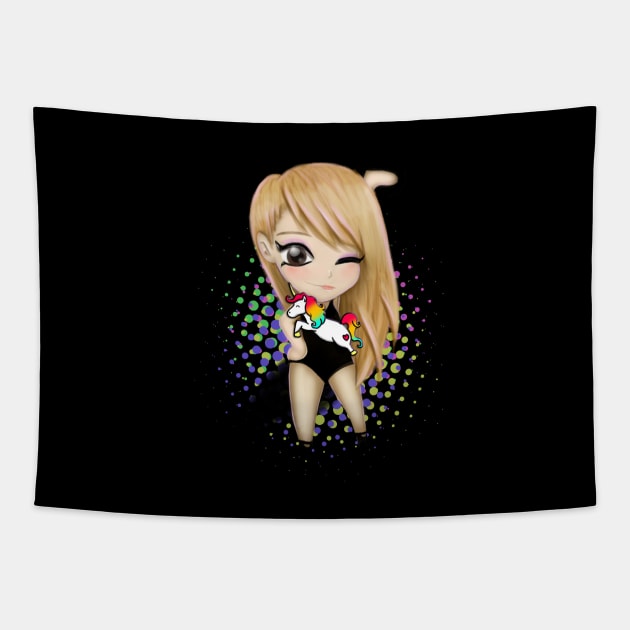 I Love You CL Tapestry by tiranocyrus