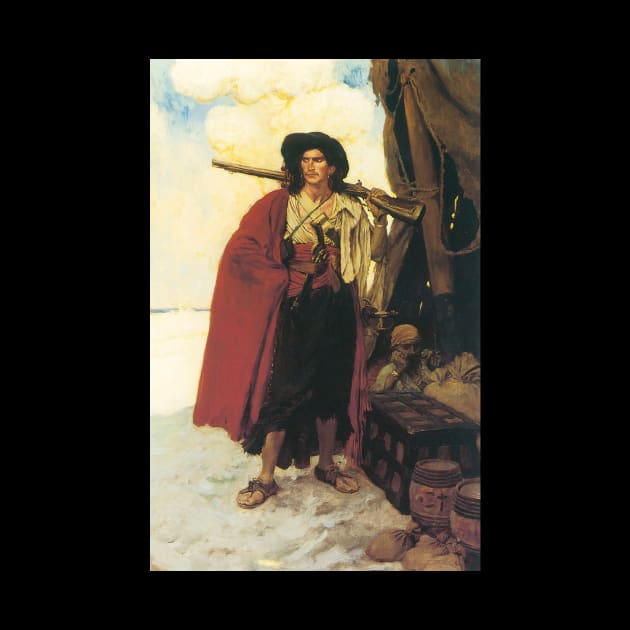 Buccaneer was a Picturesque Fellow by Howard Pyle by MasterpieceCafe