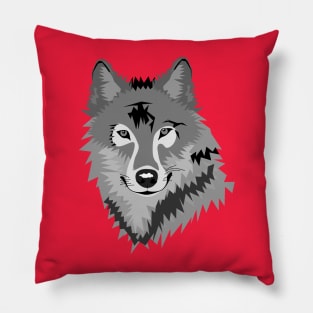 Wolf Dog Pillow