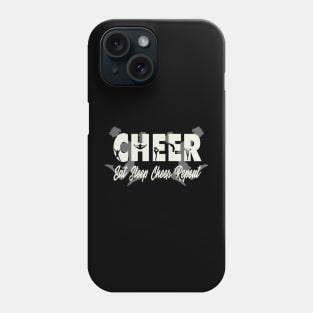 Eat Sleep Cheer Repeat in Cheer Text Phone Case