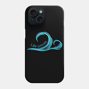 blue life waves Phone Case