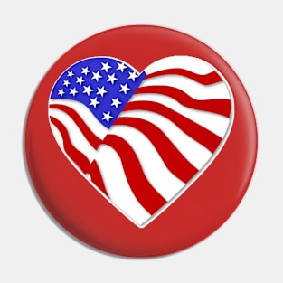 USA Love Pin