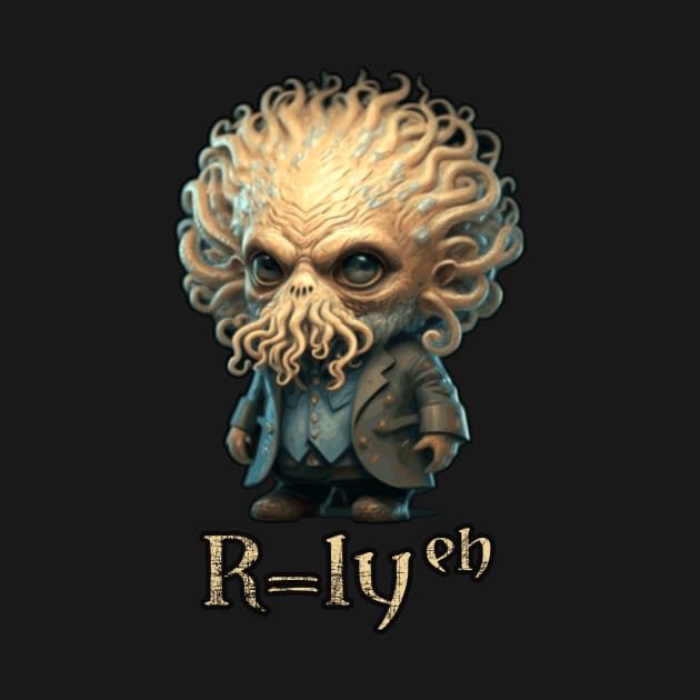 Cthulhu Einstein - R=lyeh (E=mc2), Chtulhu pun by InfinityTone