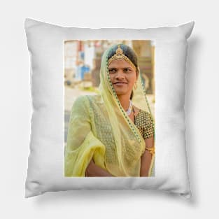 Faces of Jodhpur 01 Pillow