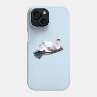 Mute Swan on the Water Phone Case