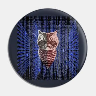 Hacker Cat Cyber Security Classic Pin