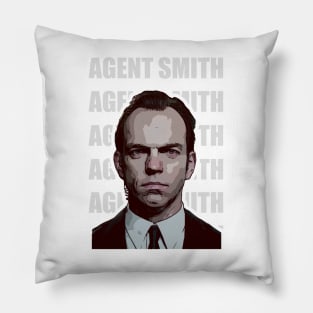 Agent Smith Vector Art Pillow